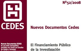 CEDES. Documentos de trabajo, 52