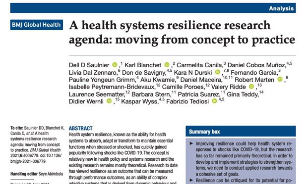 BMJ-Health Systems Resilience