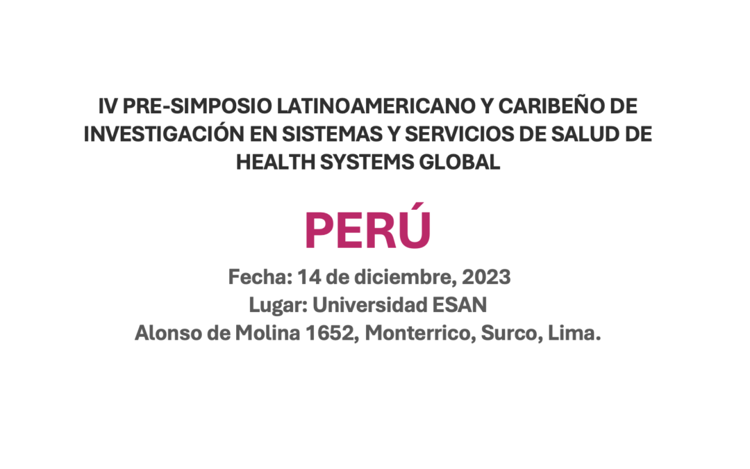 Perú – Agenda